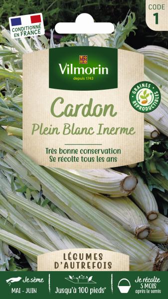 Potagères - Cardon Plein Blanc Inerme - Légumes d'Autrefois - PACKAGING_RECTO